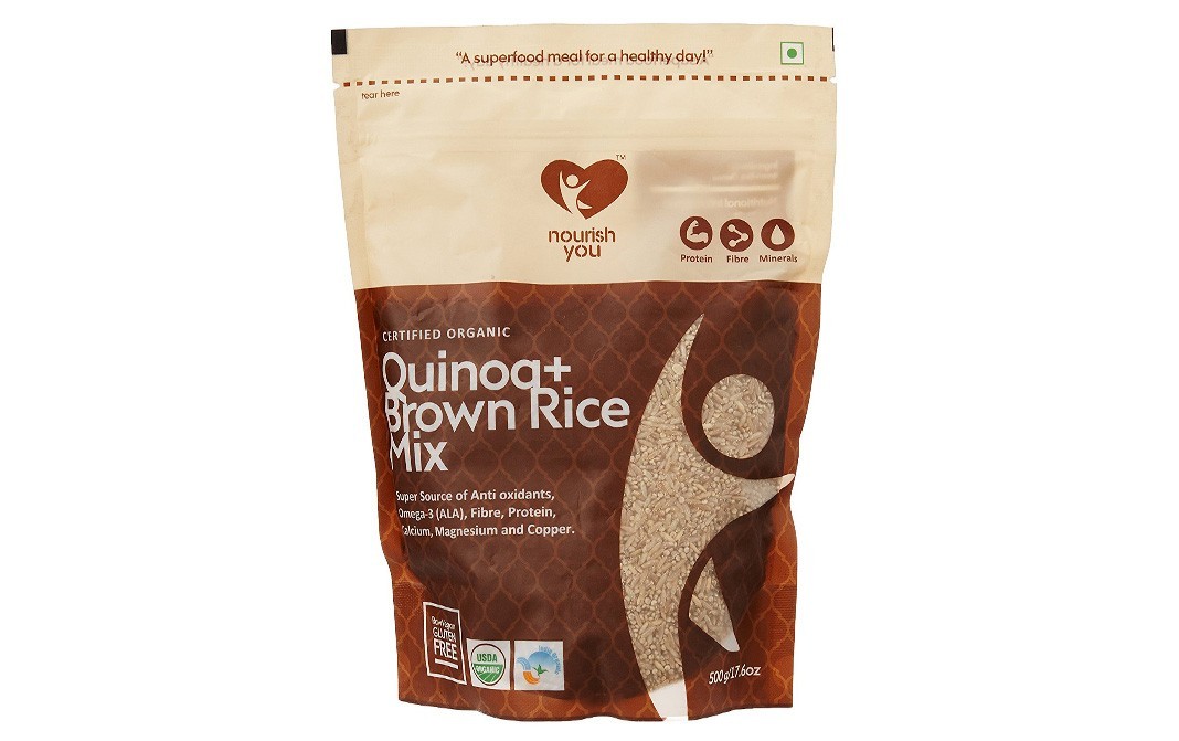 Nourish You Quinoa + Brown Rice Mix    Pack  500 grams